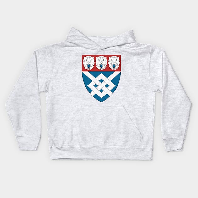 Thomas Jefferson Coat of Arms Kids Hoodie by iaredios